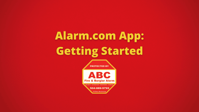 Alarm.com App Getting Started