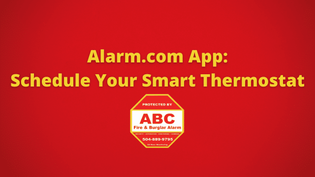 Alarm.com App Schedule Your Smart Thermostat